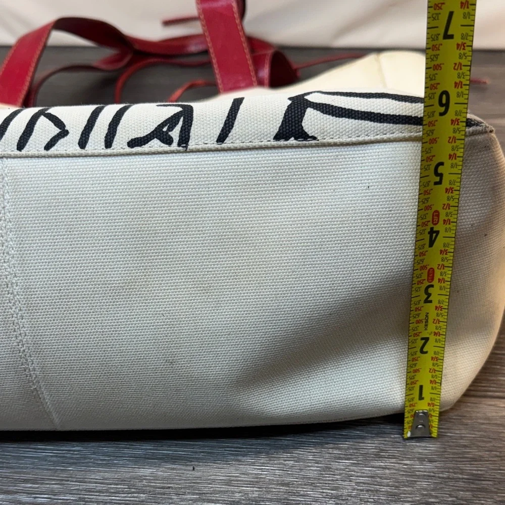 KATE SPADE & MAIRA KALMAN Canvas Tote Bag